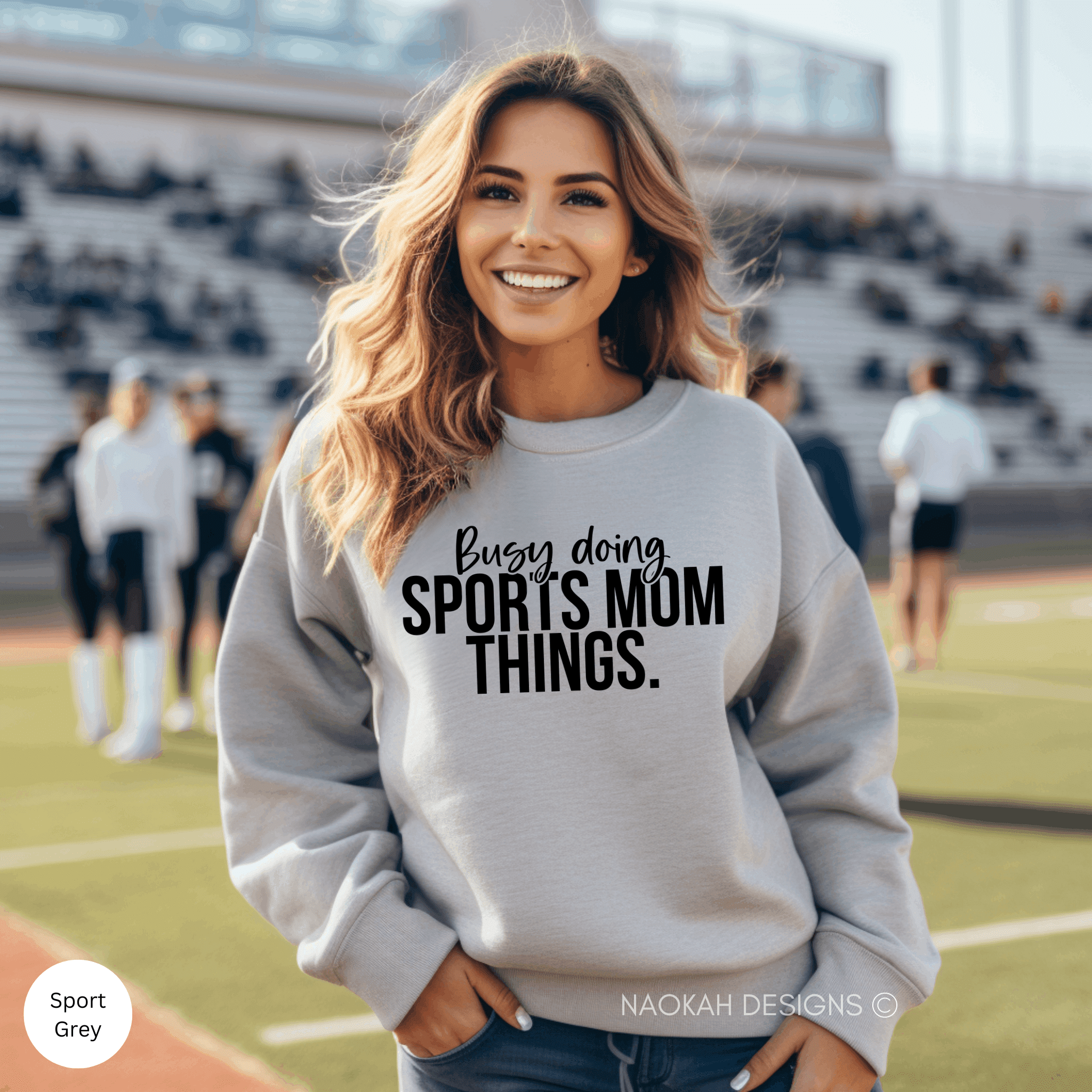 just @masseya casually rockin' our go-to mom uniform: an oversized  sweatshirt + leggings 〰️ this cool mom sweatshirt is one of our faves 🫶🏼