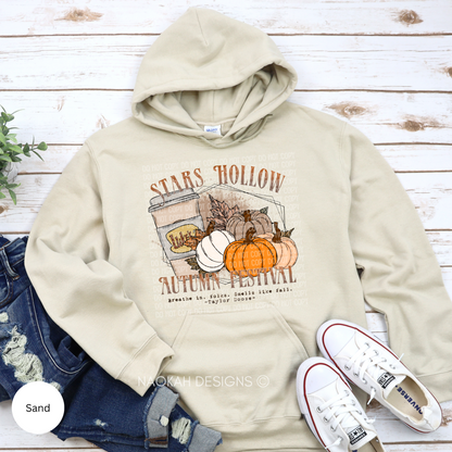 Stars Hollow Autumn Festival Hoodie Sweater, Stars Hollow Sweater, Coffee Girl Autumn Inspired Shirt, Dragonfly Inn Shirt, Stars Hollow 