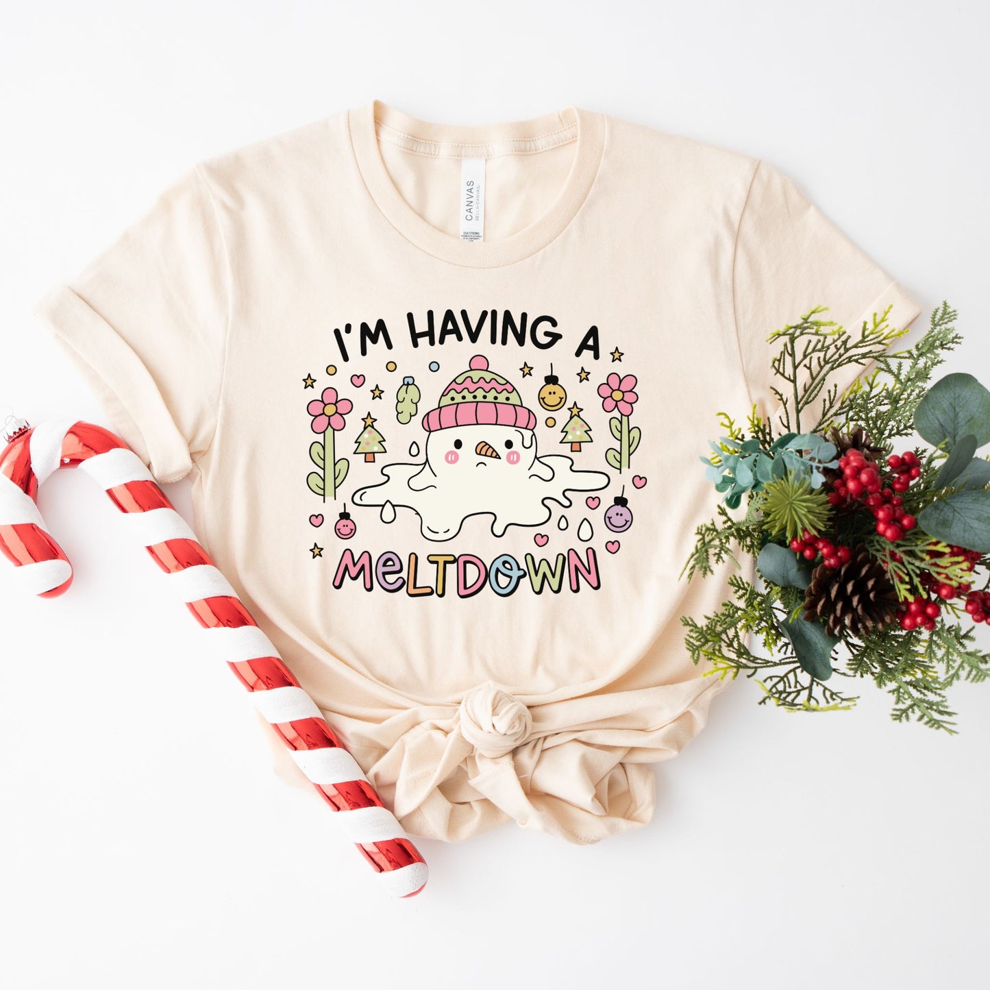 I'm Having A Meltdown Snowman Shirt