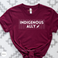 Indigenous Ally T-Shirt, Native Pride, Indigenous T-Shirt, Indigenous Feather, Indigenous Tshirt, Indigenous Owned Shop, Native Ally Shirt
