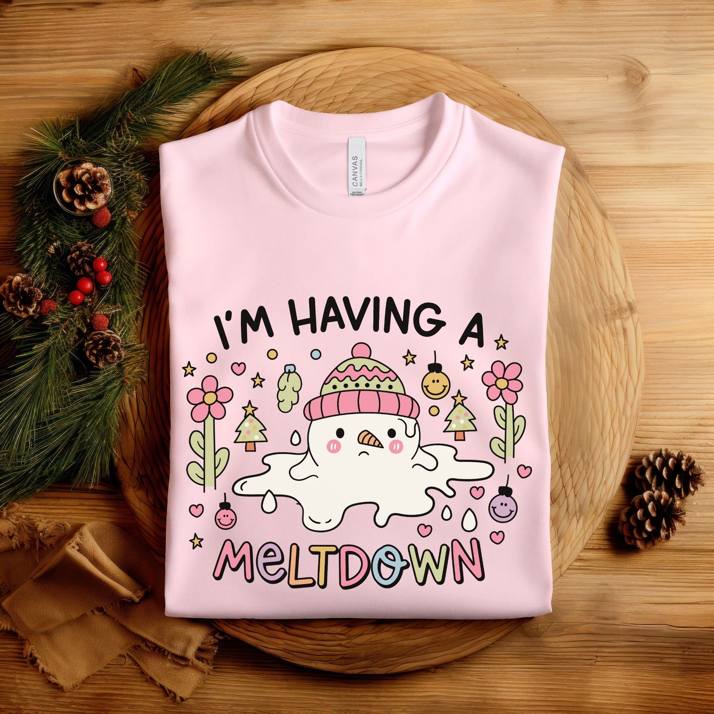 I'm Having A Meltdown Snowman Shirt