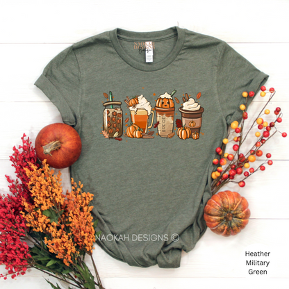 Pumpkin Spice Latte Shirt, Fall Coffee Shirt