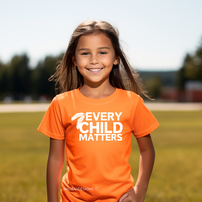 YOUTH, Kids, Toddler Every Child Matters Shirt, PORTION DONATED, Orange Shirt Day Shirt, Indigenous Peoples Day Shirt Kids, Indigenous Owned