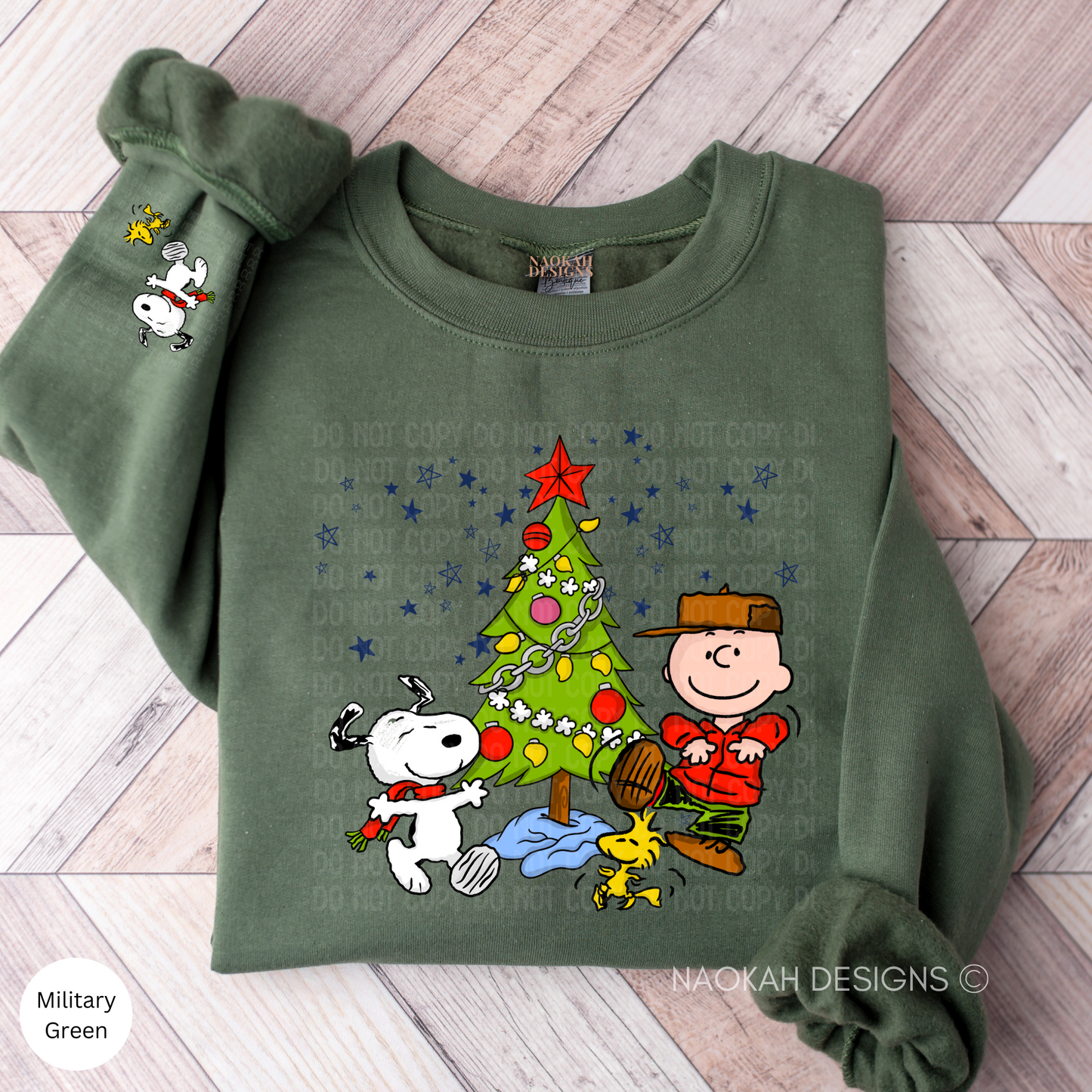 charlie christmas tree crewneck/hoodie