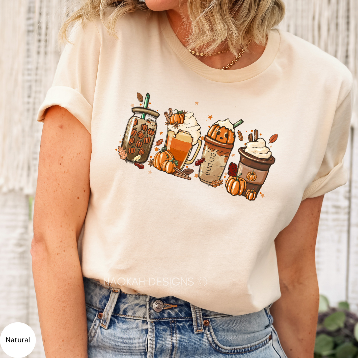 pumpkin spice latte shirt, fall coffee shirt