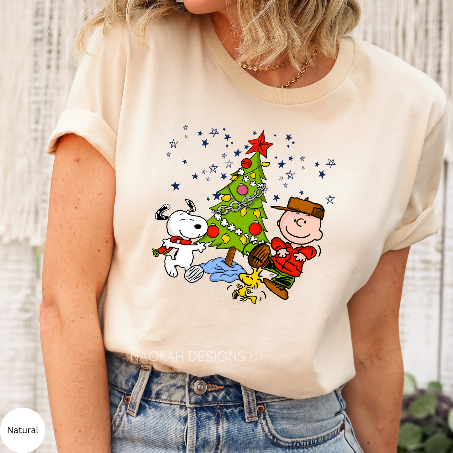 charlie christmas tree shirt
