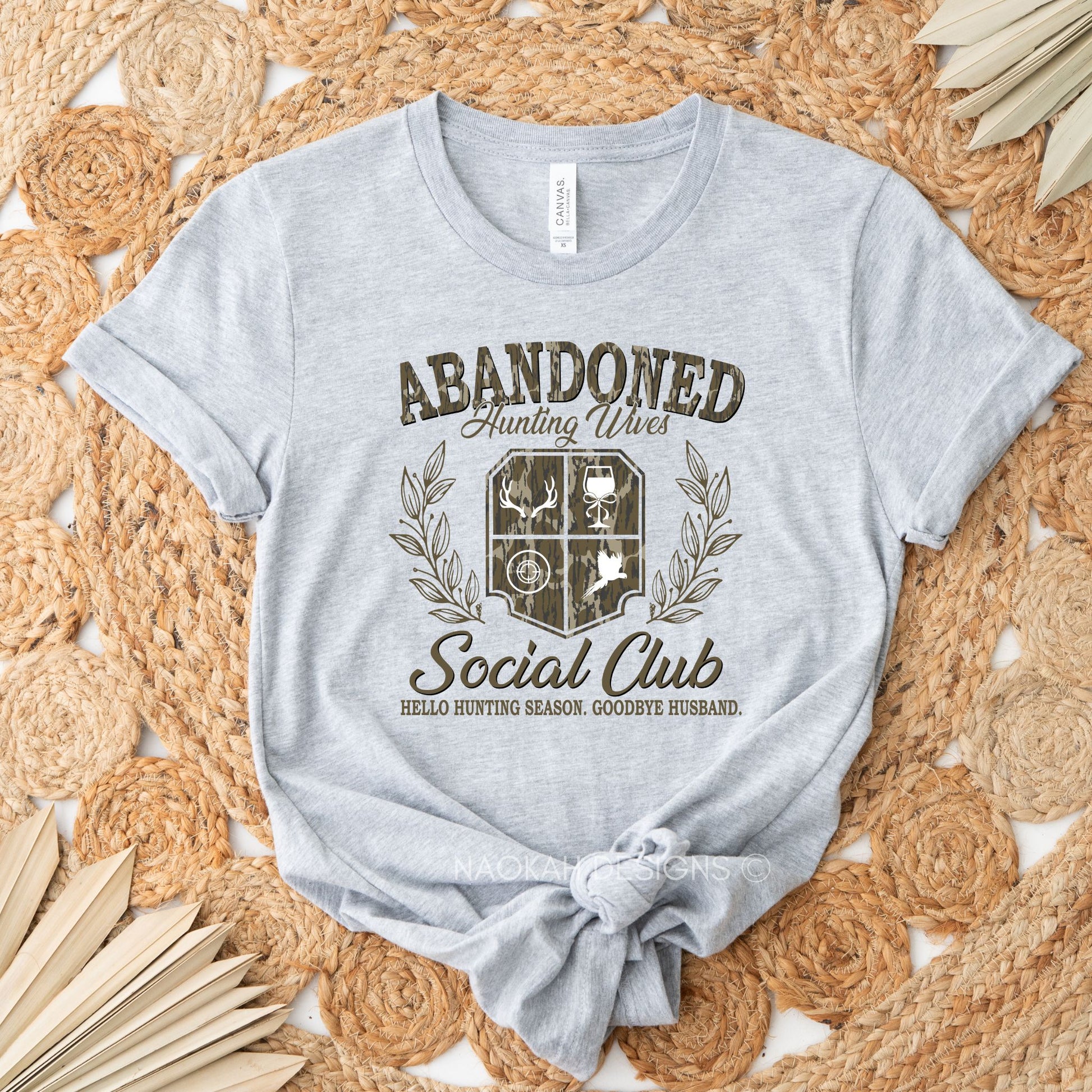 abandoned hunting wives shirt, hunting season shirt, funny hunting shirt, hunting wives social club, humorous hunting apparel, women's hunting clothing, hunting-themed t-shirt, seasonal hunting shirt, goodbye husband shirt, hello hunting season apparel, outdoor women's fashion, funny wife gifts, hunting club merchandise, novelty hunting shirts, hunting wife gifts, women’s outdoor wear, fishing and hunting apparel, couple hunting shirts, matching couple shirts, humorous couple apparel