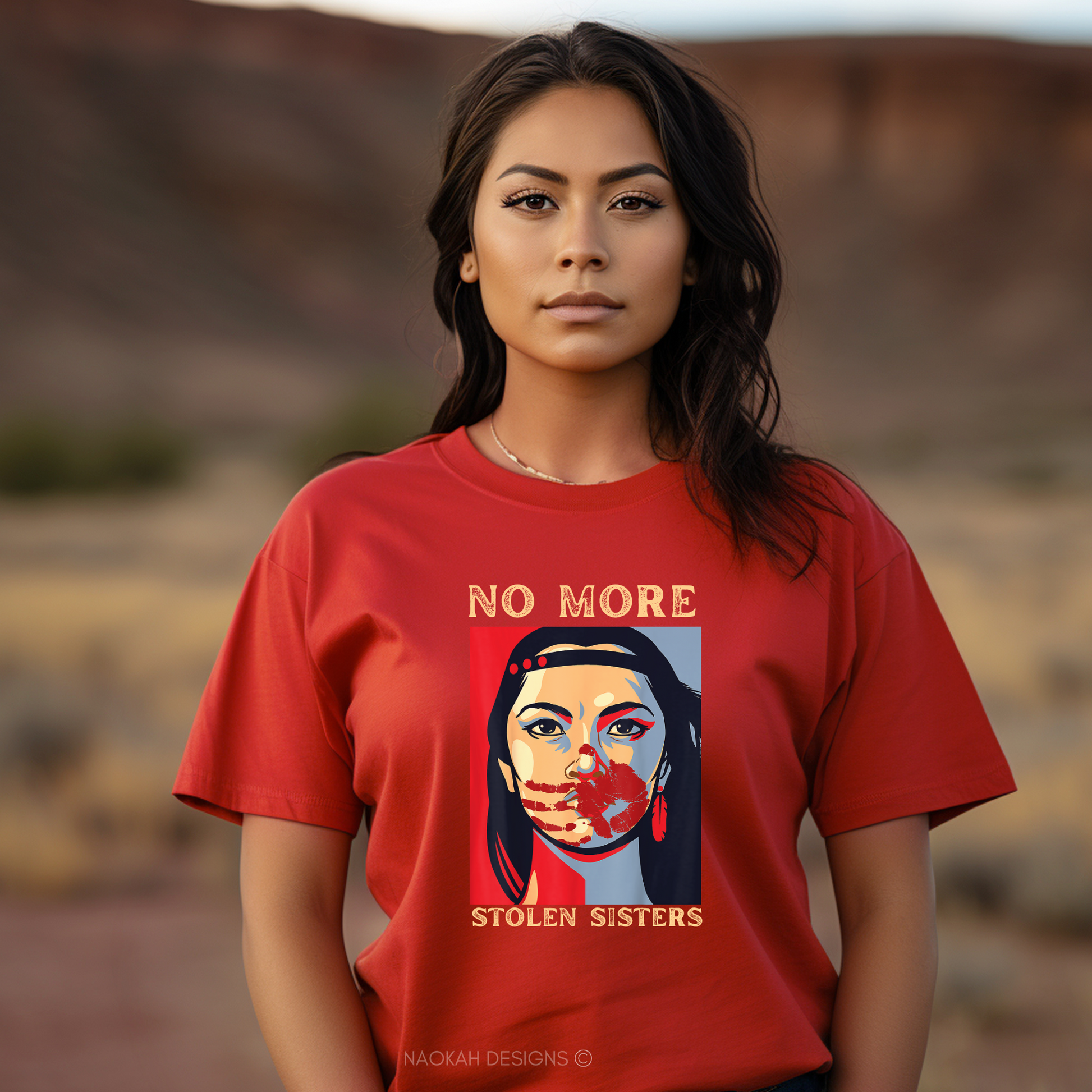 No more stolen sisters shirt, Missing and murdered Indigenous women shirt, MMIW shirt, I wear red for my sisters shirt, Indigenous owned shop