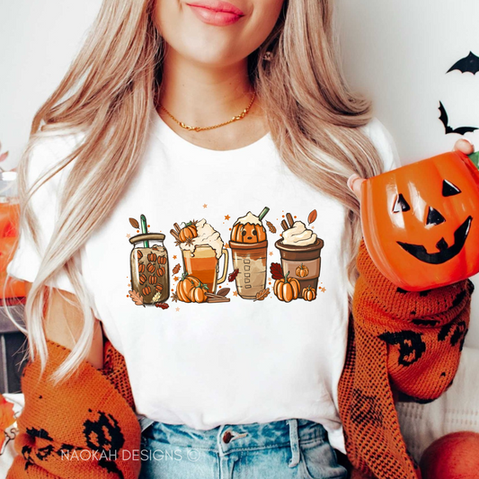 Pumpkin Spice Latte Shirt, Fall Coffee Shirt