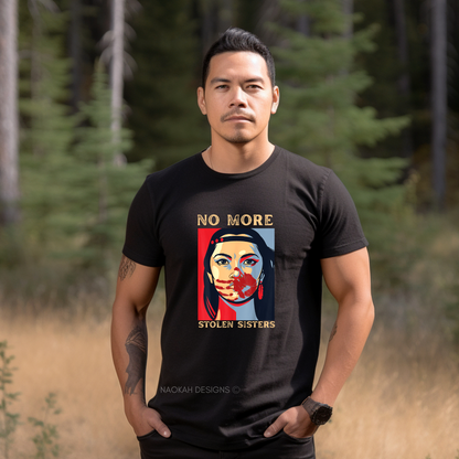No more stolen sisters shirt, Missing and murdered Indigenous women shirt, MMIW shirt, I wear red for my sisters shirt, Indigenous owned shop