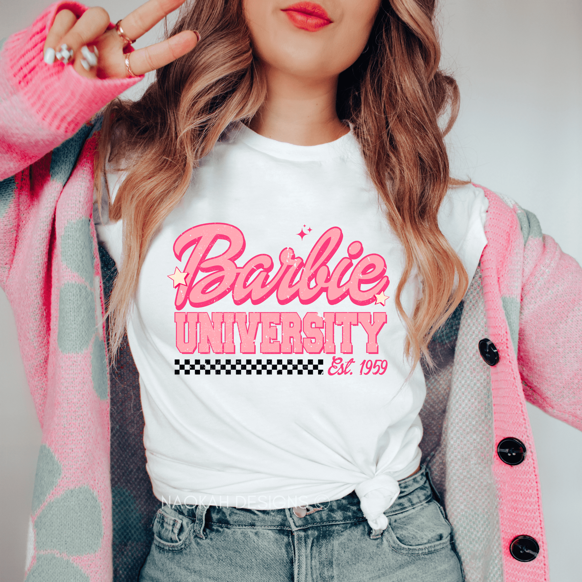 Barbie University Shirt, Barbie Shirt, Birthday Party Shirt, Doll Baby Girl, Birthday Shirt, Girls Shirt, Birthday Gift, Party Girls Shirt