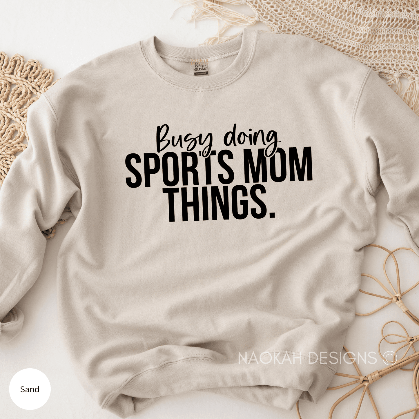 busy doing sports mom things sweater, gift for mom, sports mom shirt, game day shirts, mom life sweater, hockey mom sweater, football mom sweater, lacrosse mom sweater