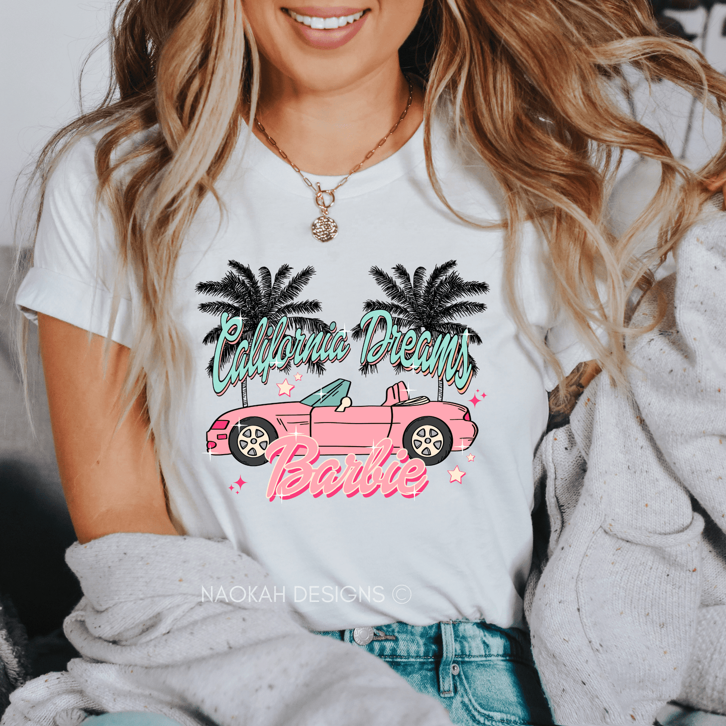 california dreams pink convertible shirt