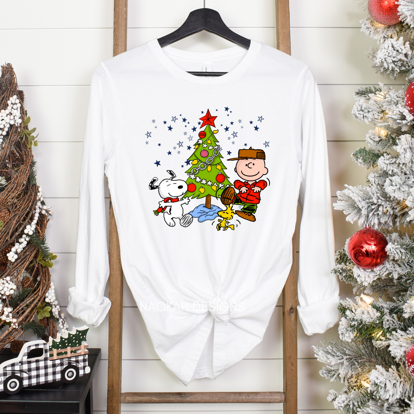 charlie christmas tree shirt