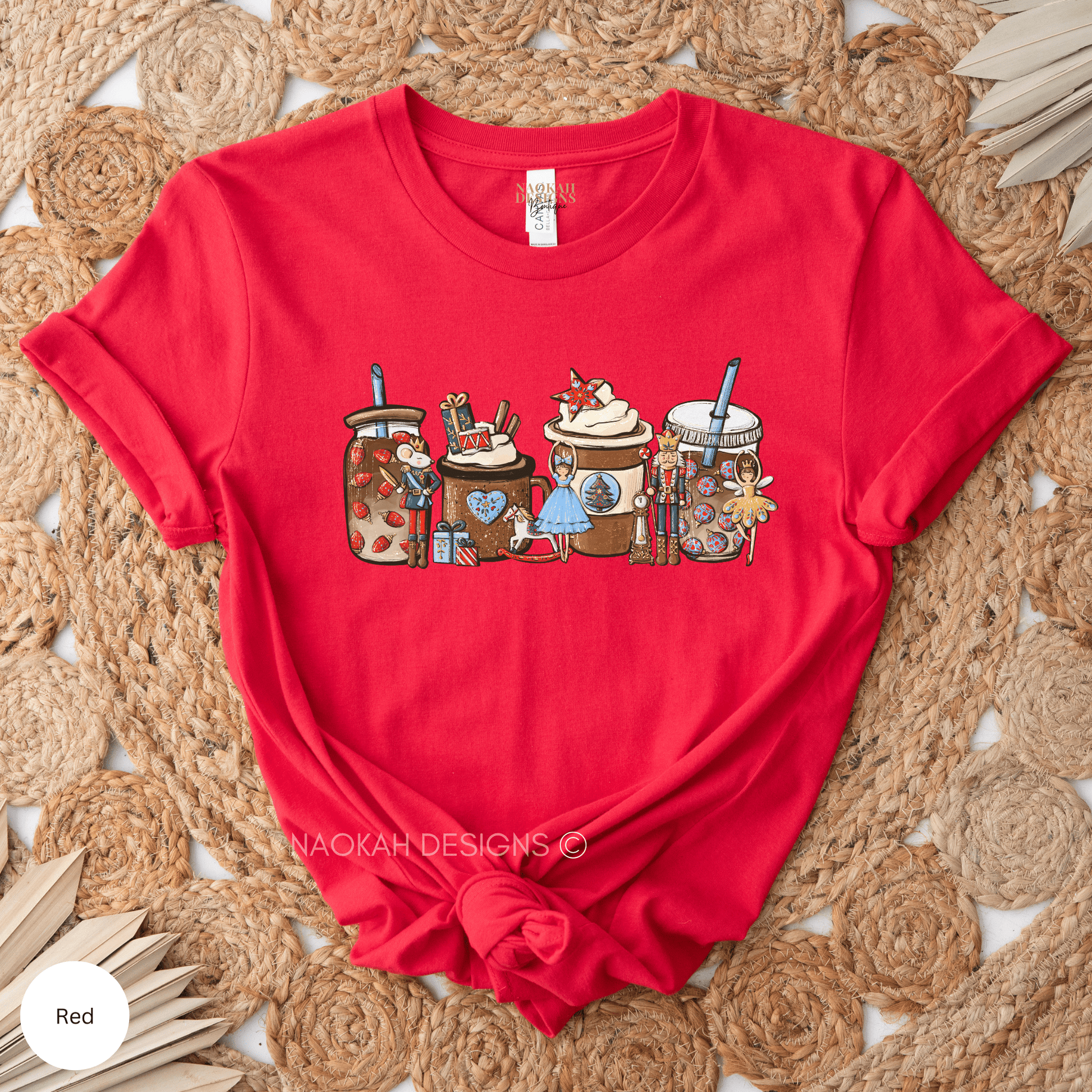 Christmas Shirt, Nutcracker Shirt, Christmas Nutcracker Coffee Shirt, Coffee Lover Shirt, Cookies and Gingerbread shirt, Funny Christmas Tee