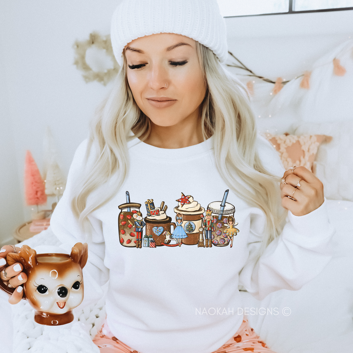 christmas sweater, nutcracker sweater, christmas nutcracker coffee sweater, coffee lover shirt, cookies and gingerbread sweater