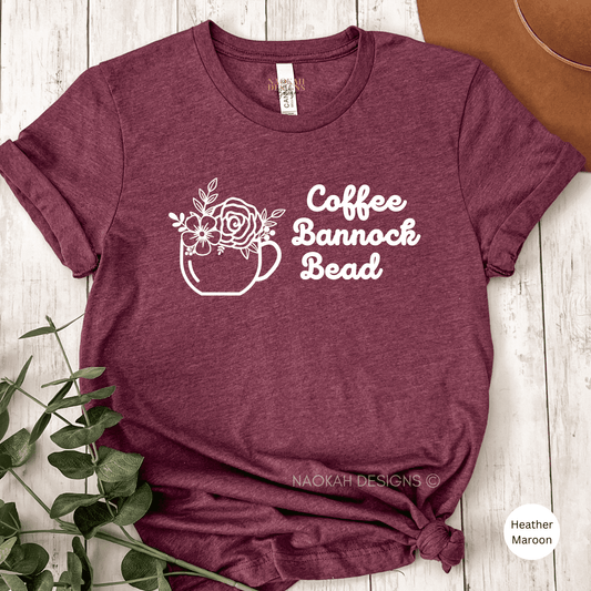 Coffee Bannock Bead Shirt, Bead love coffee shirt, Bead Collector, Gift for Crafter, Gift for Beader, Indigenous Owned Shop, Bead GiftCoffee Bannock Bead Shirt, Bead love coffee shirt, Bead Collector, Gift for Crafter, Gift for Beader, Indigenous Owned Shop, Bead Gift