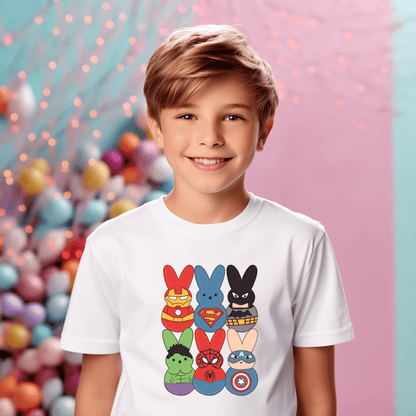 Easter Superheroes Peeps Shirt, Disney Child's Easter Shirt, Disney Kids Bunny Shirt, Superhero Easter Egg, Easter Kids Shirt