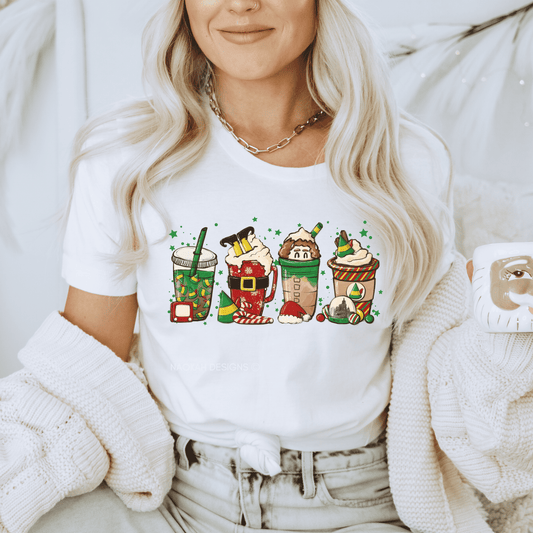 Elf Christmas Coffee Shirt, Christmas Elf Coffee Sweatshirt, Coffee Lover, Vintage Funny Christmas T-Shirt, Coffee Shirts, Gift For Christmas