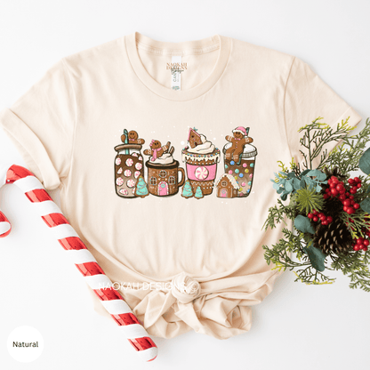 Get into the festive spirit with our Gingerbread Christmas Coffee Shirt! This delightful and cozy shirt is the perfect addition to your holiday wardrobe. Made with high-quality materials, it offers both comfort and style. Whether you're sipping on your favourite Christmas blend or spreading holiday cheer, this shirt is sure to be a hit. Grab yours now and make a statement this holiday season!