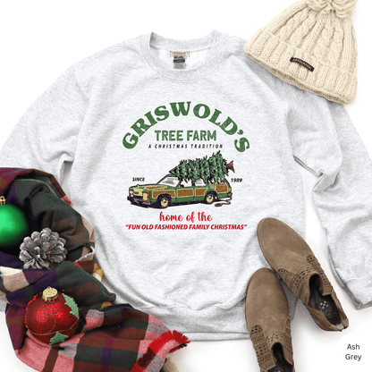 Griswold's Tree Farm Christmas Sweatshirt, Griswold Christmas Sweatshirt, National Lampoon, Old Fashioned Family Christmas