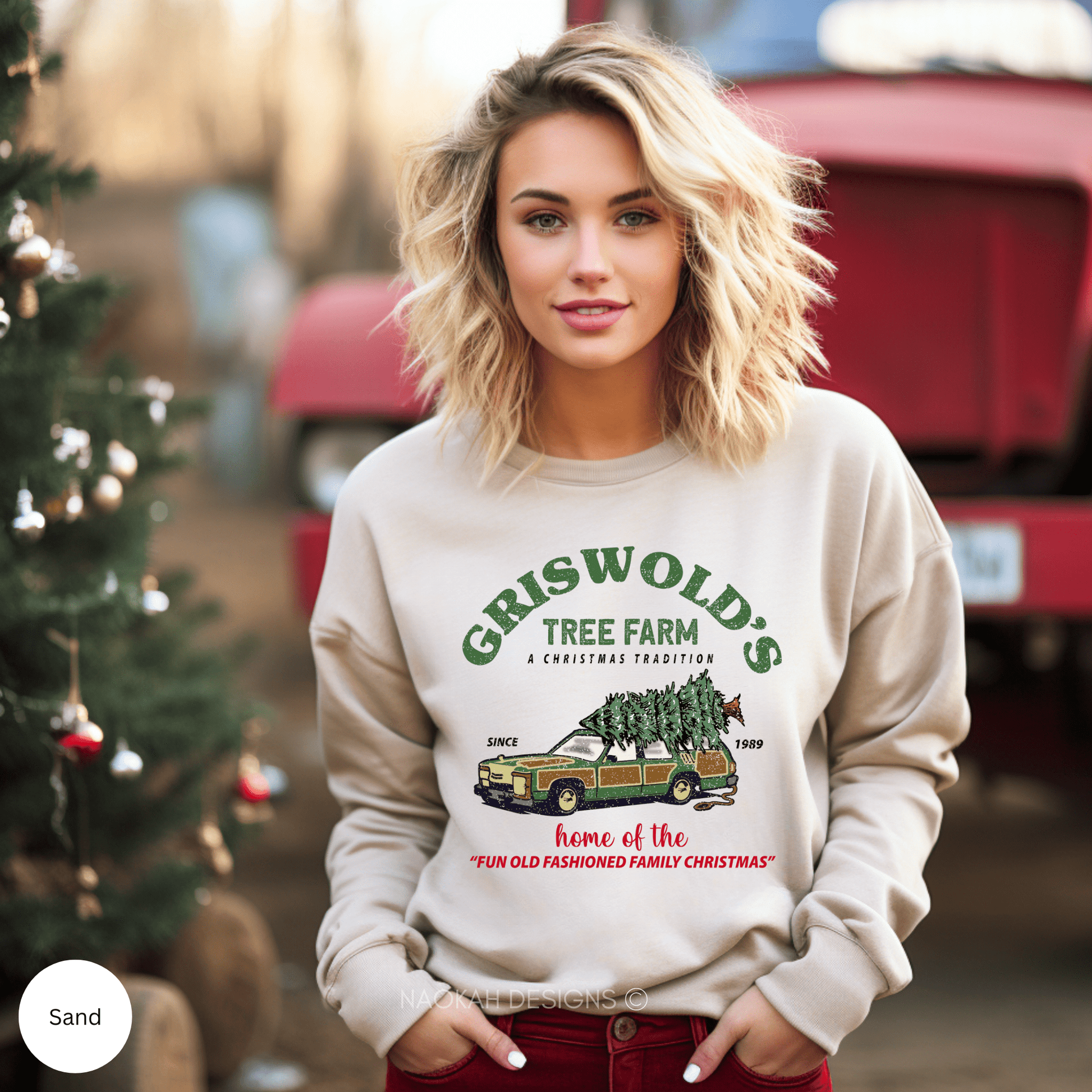 Griswold's Tree Farm Christmas Sweatshirt, Griswold Christmas Sweatshirt, National Lampoon, Old Fashioned Family Christmas