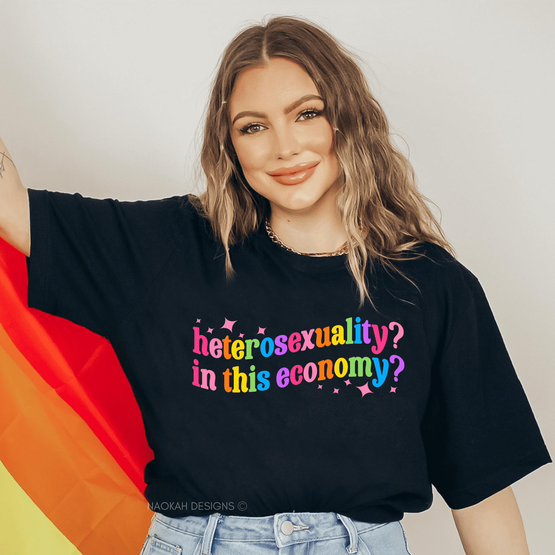 Heterosexuality In This Economy Shirt, Pride Shirt, LGBTQ Shirt, Lesbian Shirt, Pride Peace Shirt, Gay Shirt, Proud Mom Shirt, Pride Gift, LGBT Pride Shirt, Pride Month Shirt, LGBTQ Sweatshirt, LGBTQ Pride Shirt, Support Pride Shirt