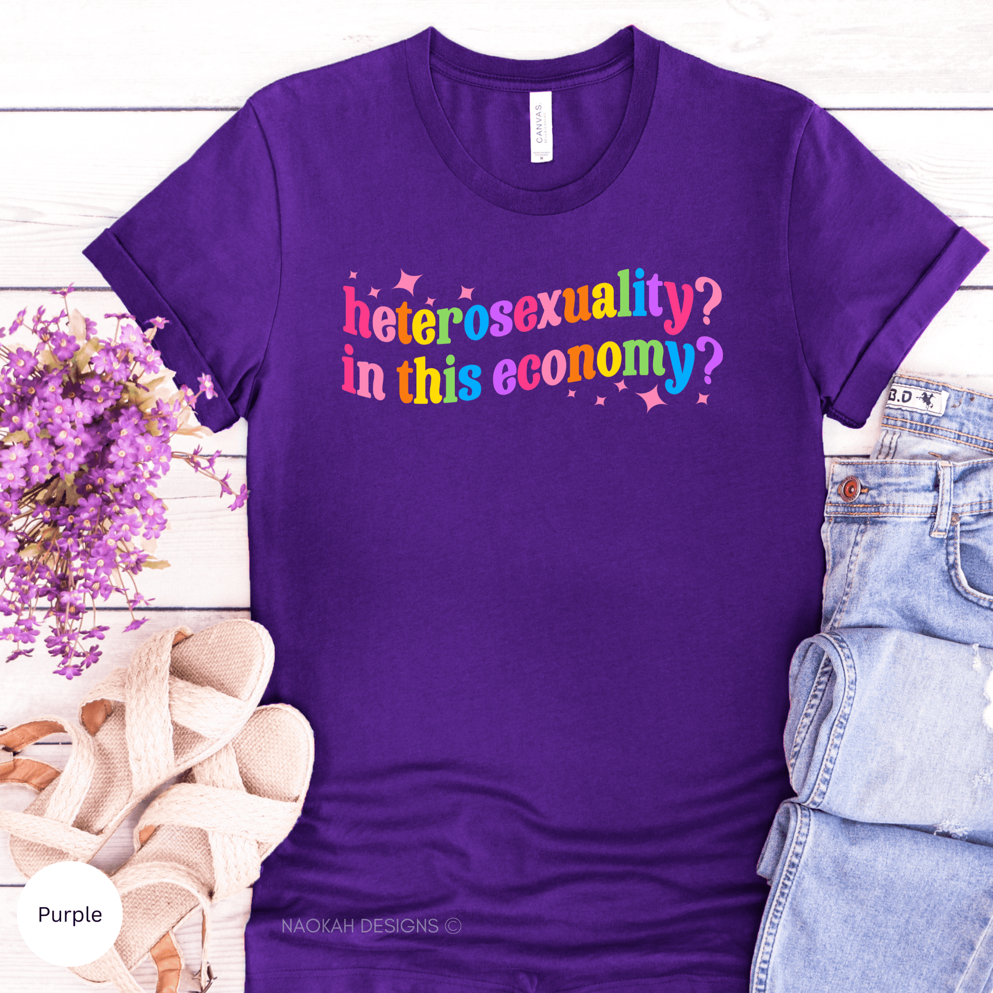 Heterosexuality In This Economy Shirt, Pride Shirt, LGBTQ Shirt, Lesbian Shirt, Pride Peace Shirt, Gay Shirt, Proud Mom Shirt, Pride Gift, LGBT Pride Shirt, Pride Month Shirt, LGBTQ Sweatshirt, LGBTQ Pride Shirt, Support Pride Shirt