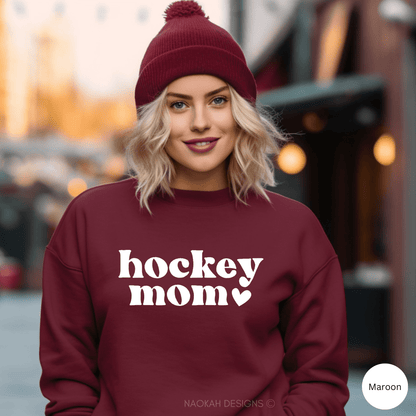 Hockey Mom crewneck sweater, Livin' That Hockey Mom Life Sweater, hockey mom sweater, hockey mom hat, hockey sweatshirt, hockey mom gift, hockey mom shirt