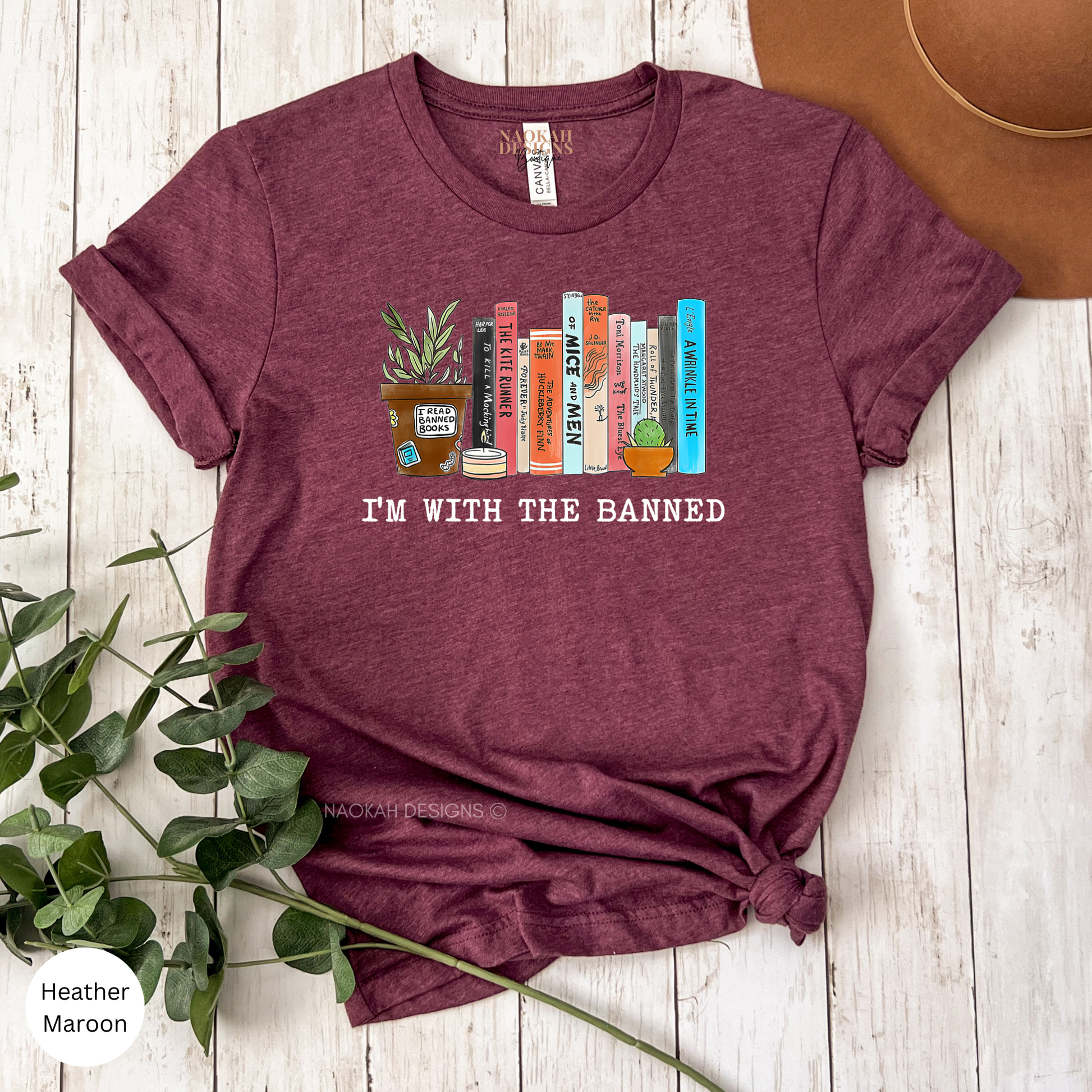 I'm With The Banned Book Shirt, Librarian Shirt, Book Club Shirt, Bookish Shirt, Try Reading Book Instead Of Banning Them, Literature Shirt 