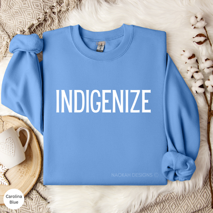 Indigenize Sweater, Indigenous Sweater, Native Sweater, Decolonize Your Mind Sweater, Dismantle Sweater, Indigenous Resilience Sweater