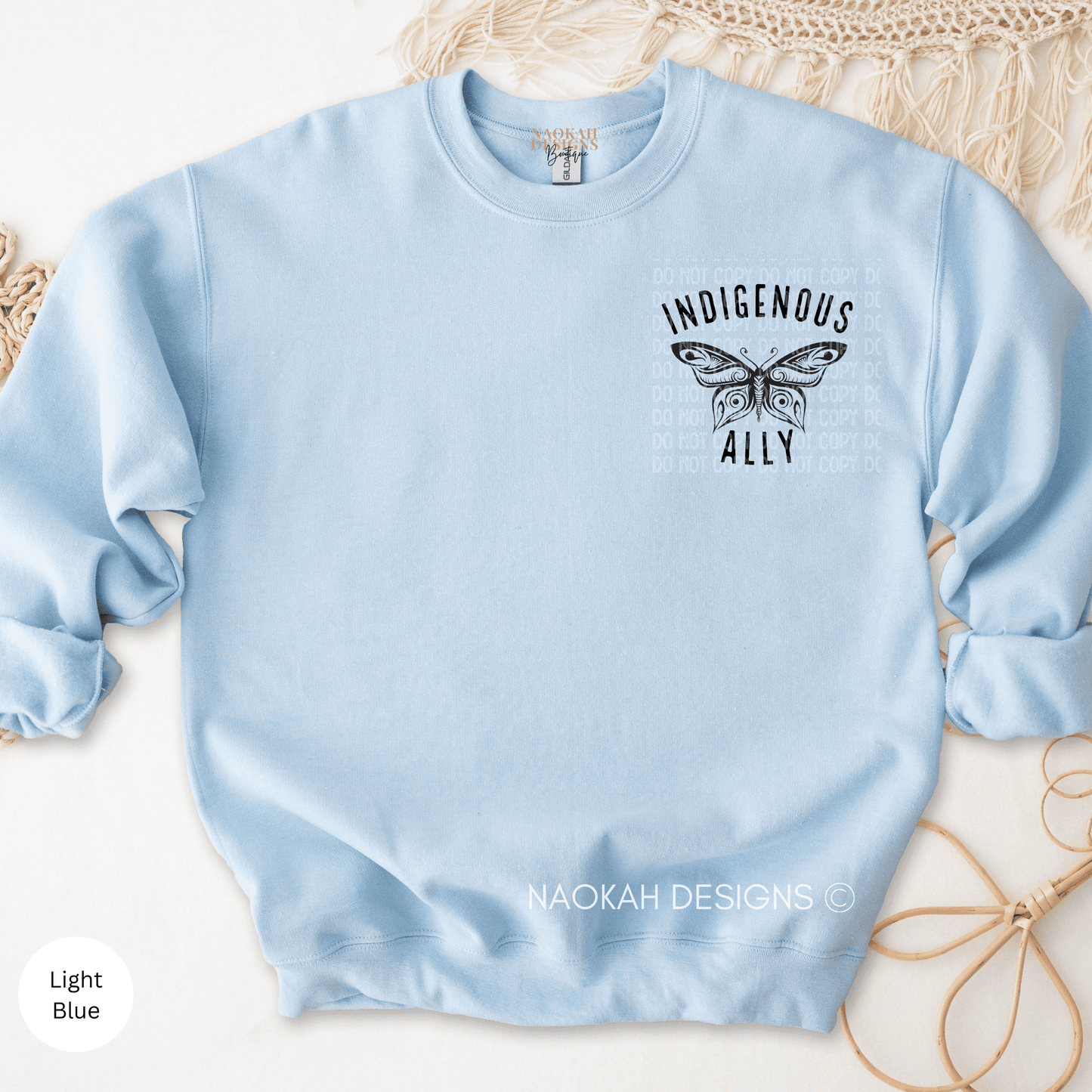 indigenous ally butterfly sweater, native ally, indigenous ally sweater, ally sweater, indigenous sweater, indigenous owned shop