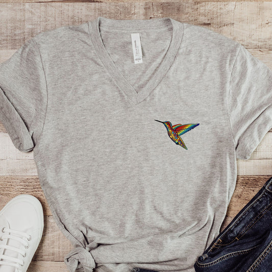 Indigenous Hummingbird Shirt, Floral Hummingbird Shirt, Bird Lover Shirt, Nature Lover, Bird Lover, Indigenous Owned, Indigenous Pride Shirt, lgbt shirt, two spirit shirt, two spirit native, two spirit Indigenous 