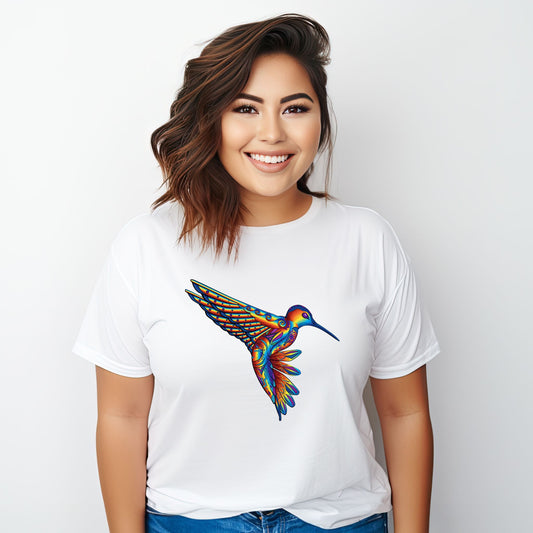 Indigenous Hummingbird Shirt, Floral Hummingbird Shirt, Bird Lover Shirt, Nature Lover, Bird Lover, Indigenous Owned, Indigenous Pride Shirt, lgbt shirt, two spirit shirt, two spirit native, two spirit Indigenous 