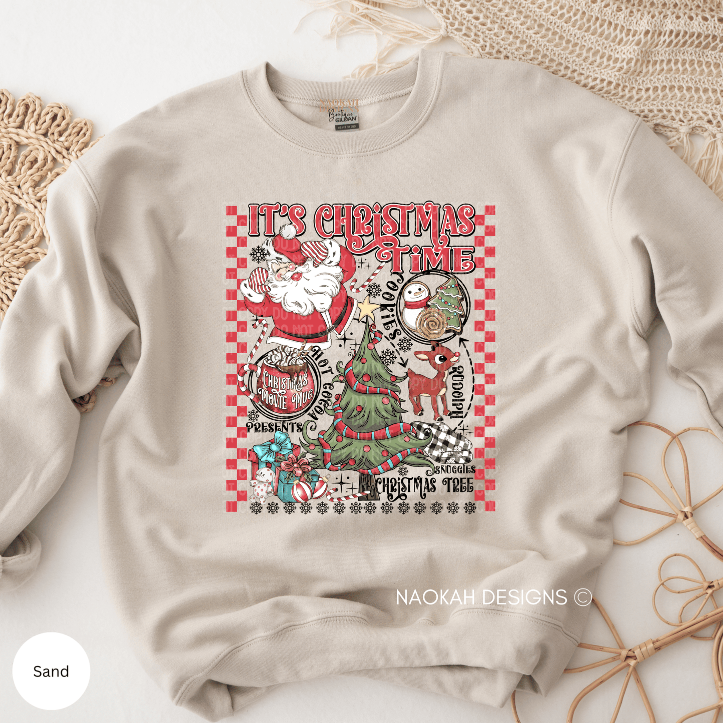 it's christmas time sweater, rudolph sweatshirt, vintage santa christmas sweatshirt, christmas movie mug, christmas cookies sweater