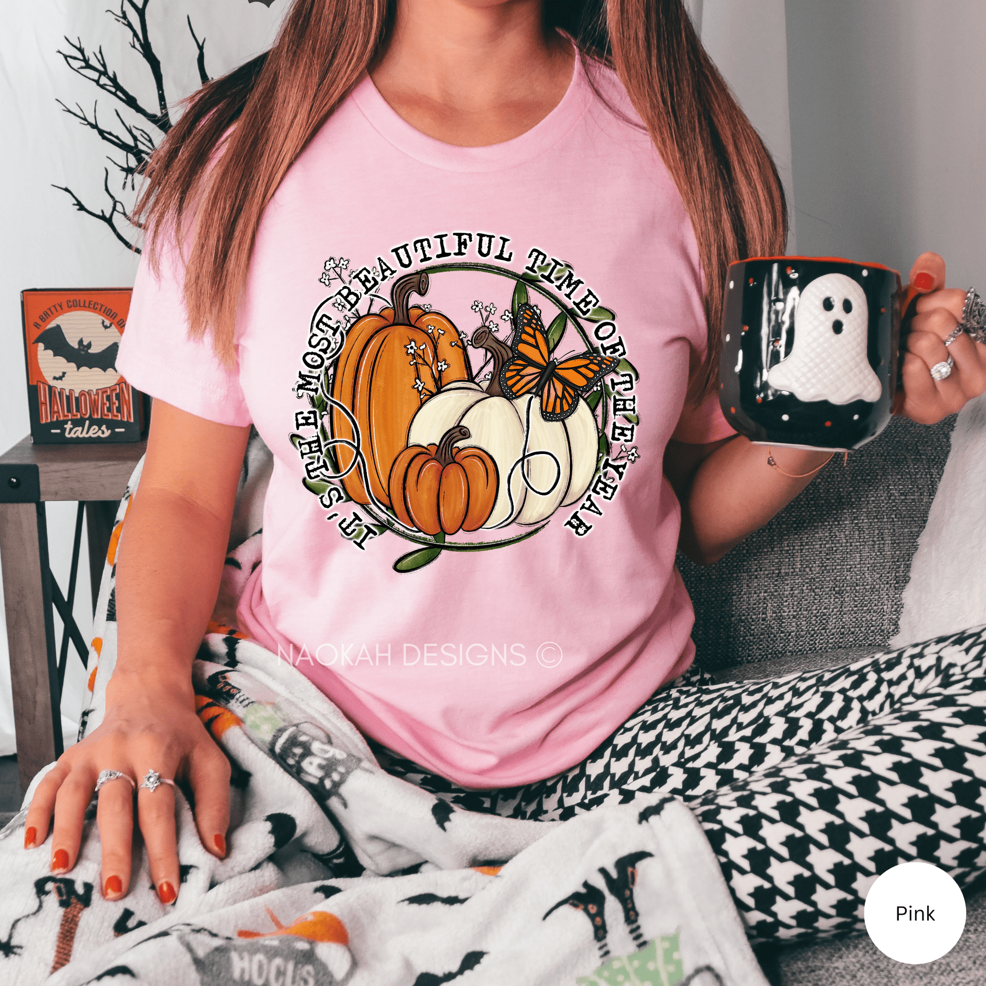 It's The Most Beautiful Time Of The Year Pumpkin Shirt, Fall Pumpkin Shirt, Cute Fall Shirt, Thanksgiving Shirt, Butterfly Shirt