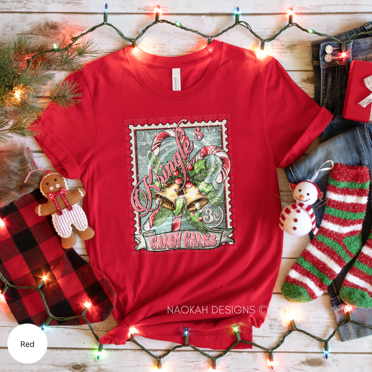 kringle's candy canes shirt, retro kringle's candy canes 3c shirt, santa christmas shirt, vintage kringle shirt, kringle candy peppermint