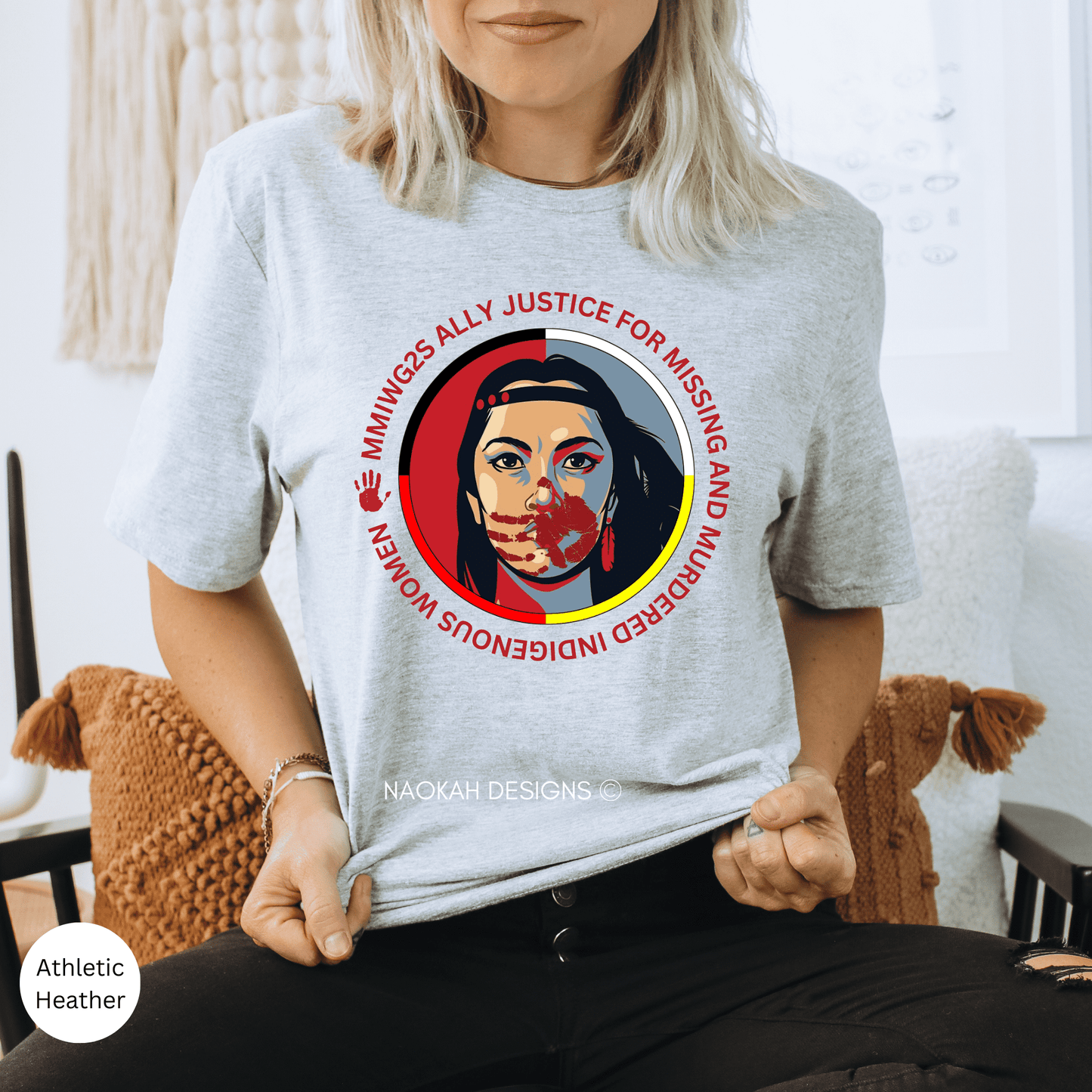 mmiwg2s ally shirt, justice for missing and murdered indigenous women, indigenous owned shop, mmiw shirt, i wear red for my sisters shirt, indigenous ally, being an ally to indigenous peoples, allyship indigenous, aboriginal ally