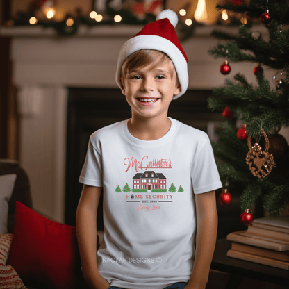 McCallister's Home Security Kids Shirt, Home Alone Kids Shirt, Merry Christmas Ya Filthy Animal Kids Shirt, Christmas Youth Shirt