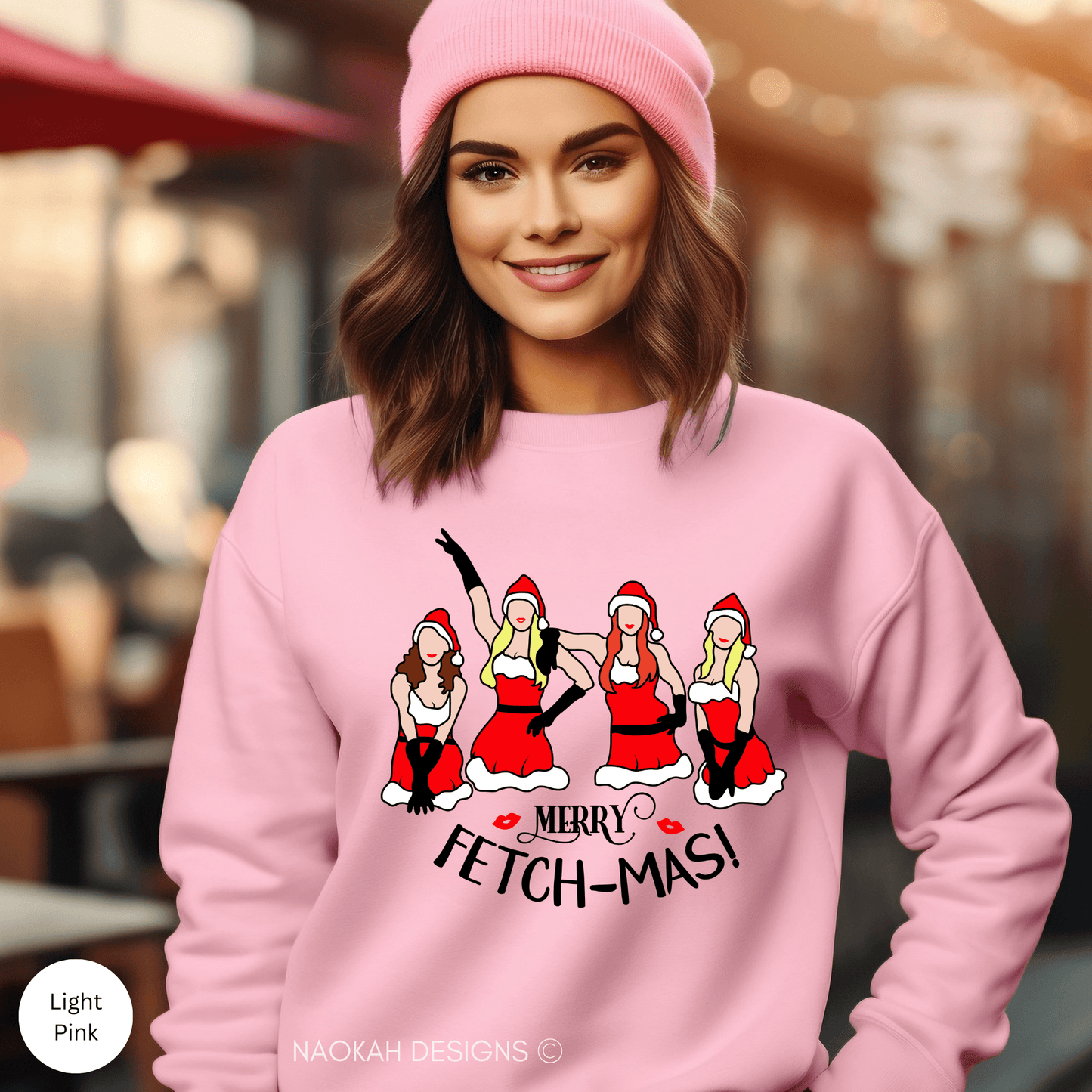 merry fetchmas sweatshirt, girls christmas sweatshirt, mean girls sweatshirt, merry christmas sweatshirt,women's christmas sweatshirt