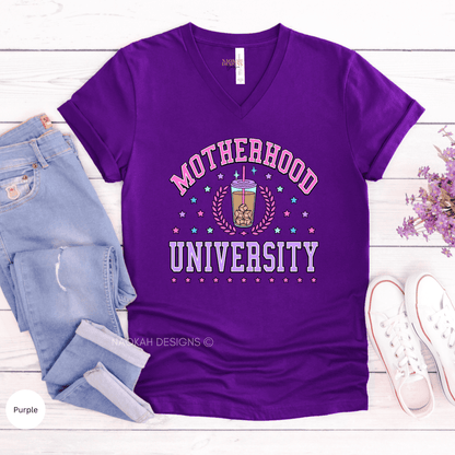 Motherhood University Shirt, Tired as a Mother, Mom Shirt, Mama T-Shirt, Coffee Lovers gift, Mothers Day Coffee Shirt, Mom Iced Coffee Shirt