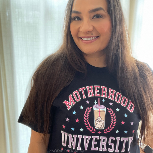 Motherhood University Shirt, Tired as a Mother, Mom Shirt, Mama T-Shirt, Coffee Lovers gift, Mothers Day Coffee Shirt, Mom Iced Coffee Shirt