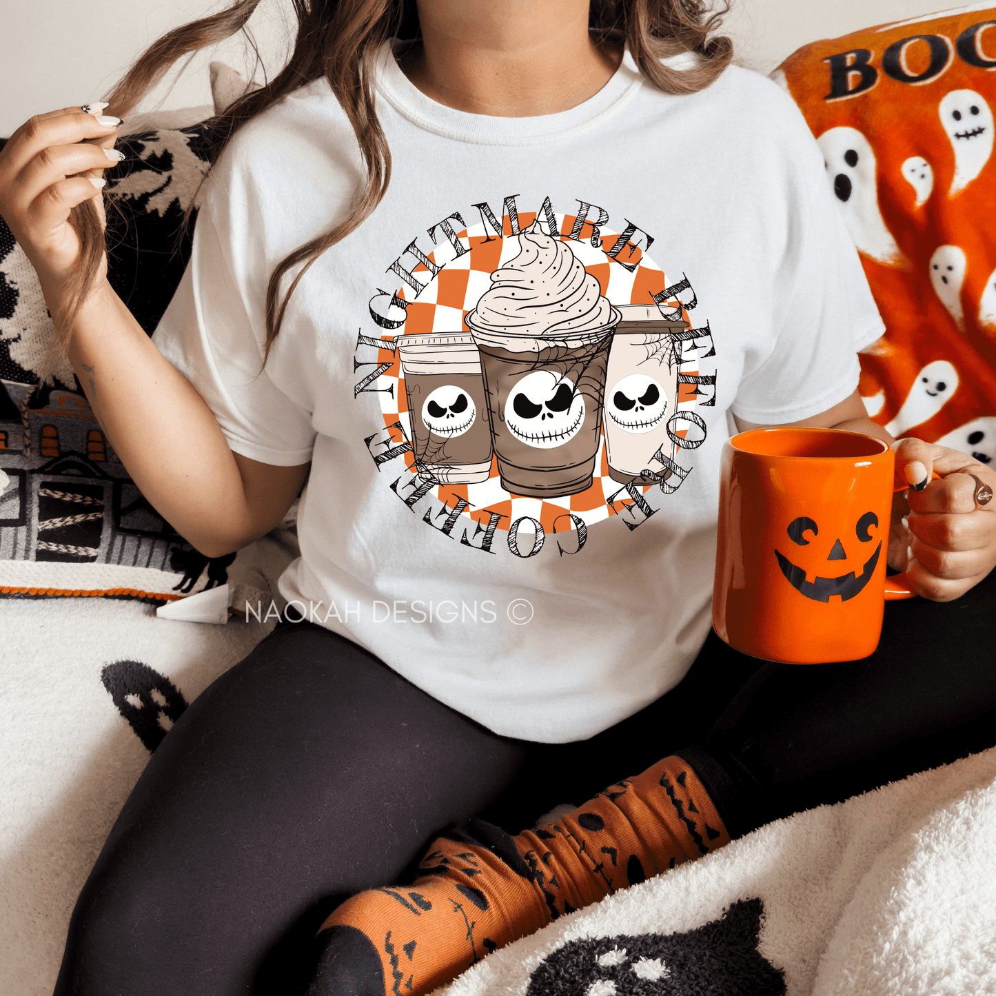 Nightmare Before Coffee Tshirt, Coffee Shirt, Halloween Shirt, Coffee Lover Gift, Halloween Gift, Skeleton Shirt, Coffee Lover Shirt