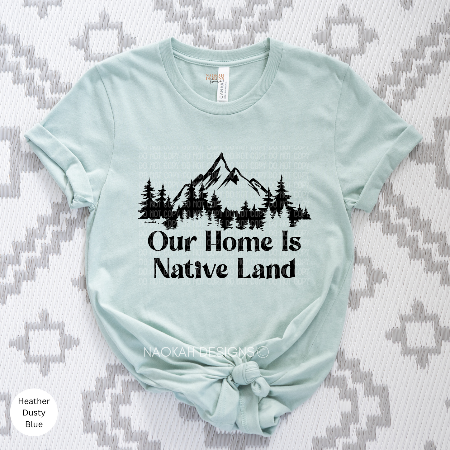 our home is native land shirt, indigenous t-shirt, indigenous pride, indigenous resilient shirt, native rights, we belong to the land tee, indigenous owned shop, indigenous owned business, orange shirt day native owned, orange shirt day indigenous owned