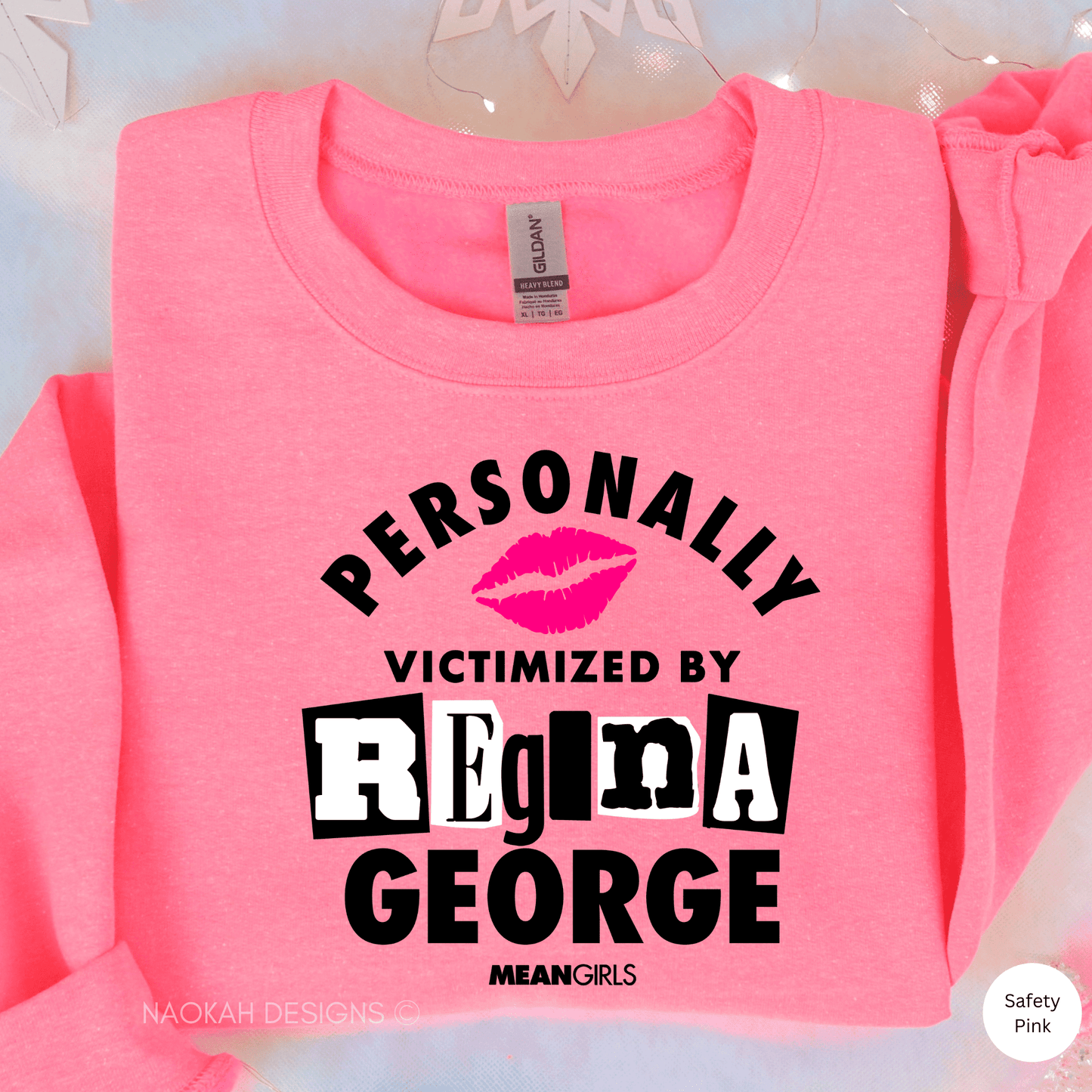 personally victimized by regina george sweater, on wednesdays we wear pink, that's so fetch, burn book, we wear pink, you're like really pretty 