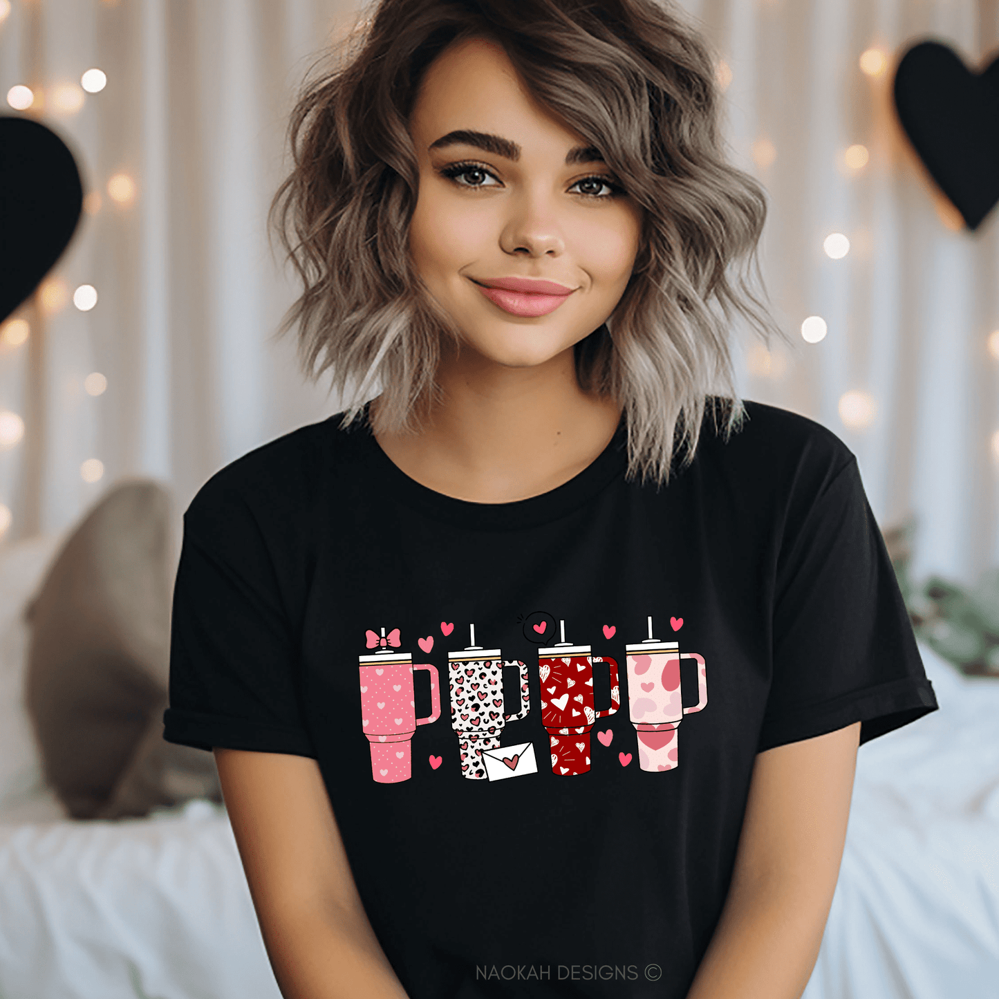 retro obsessive cup disorder valentine's day, valentines cup shirt, trendy heart valentines shirt, coffee lover shirt, pink cup tee