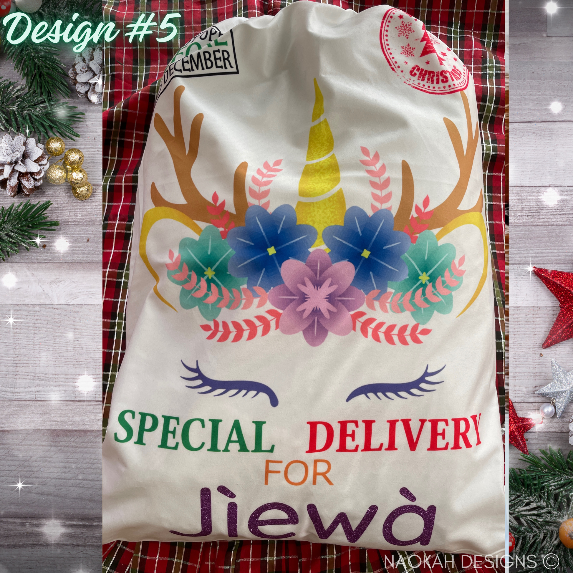 Personalized Santa Sack, Christmas Sack, Christmas Santa Bag, Personalize Santa Tote Kid, Christmas stocking, Christmas Gift Bag
