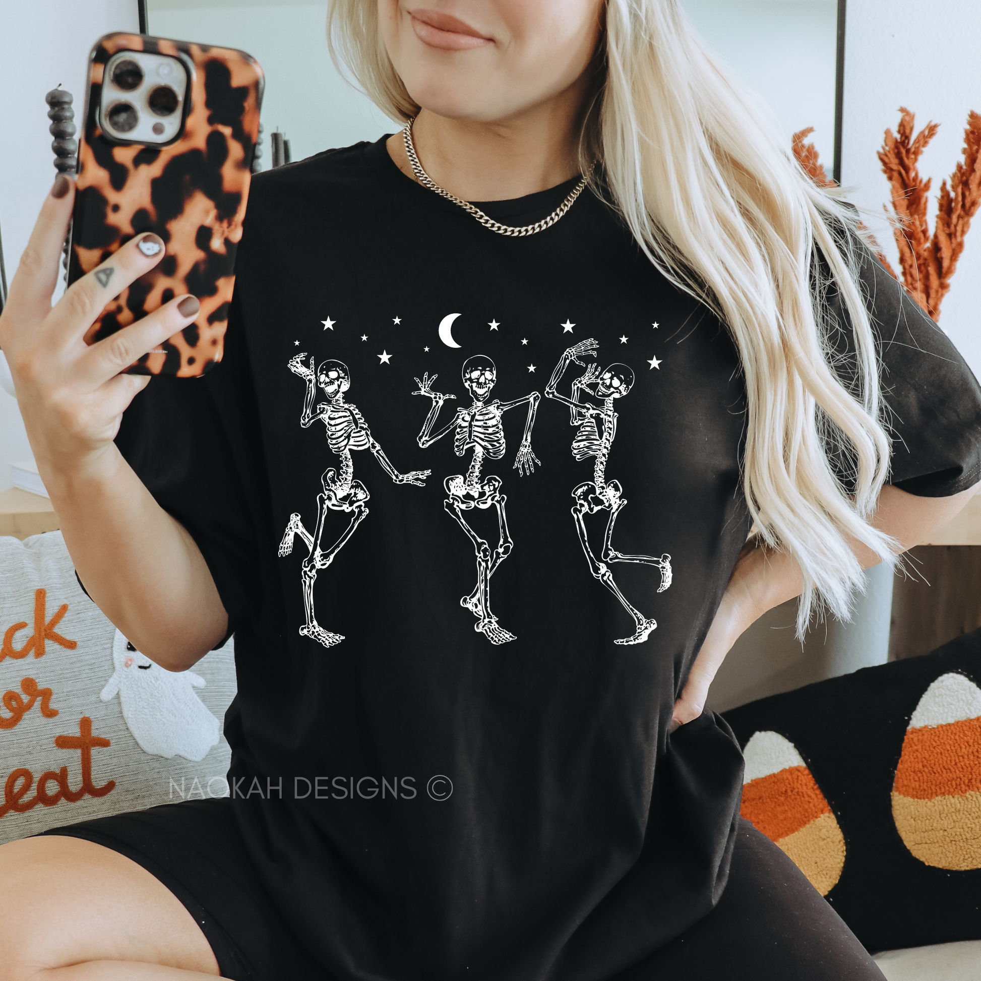 Skeleton Dancing Tshirt, Spooky Ballerina Shirt, Tis The Season Dancers, Scary Ballerina Gift, Halloween Party Dancing Skeleton Shirt