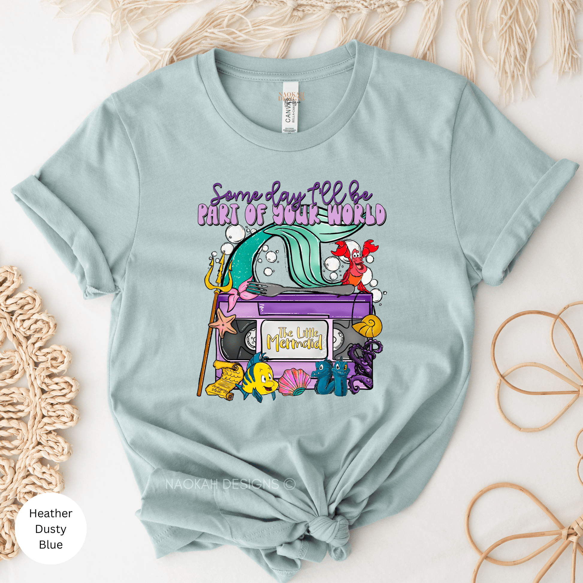 Someday I'll Be Part Of Your World Shirt, Mermaid Adult T-Shirt, Ariel Shirt, I Wanna Be Where The People Are Shirt, Flounder Shirt