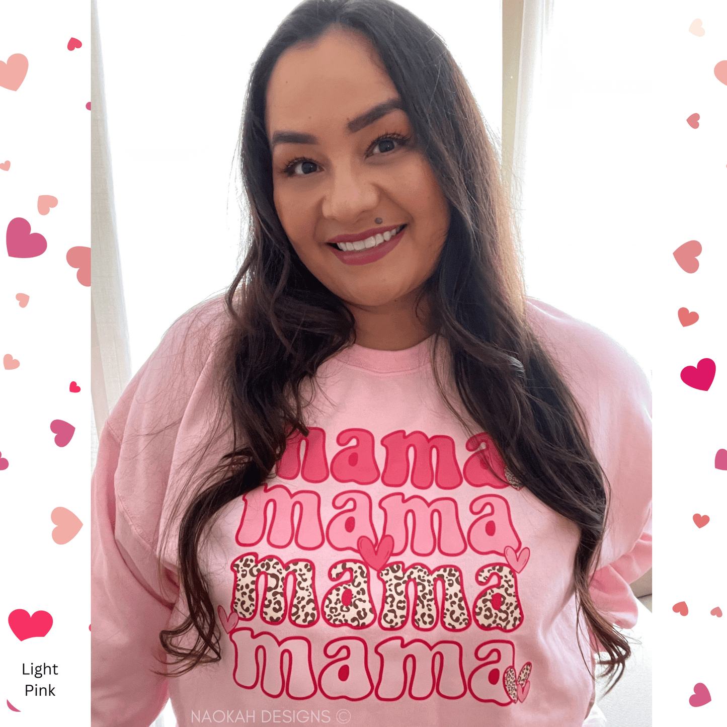 valentine's day mama sweater, leopard valentine's mama shirt, one loved mama shirt, mama is my valentine shirt, mom valentine shirt